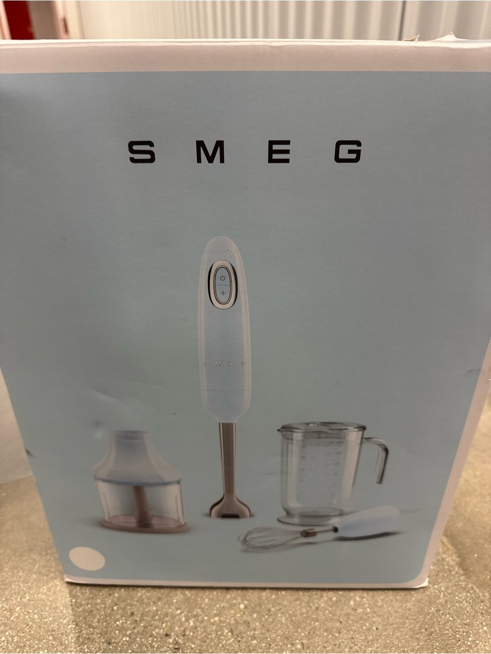 SMEG white Hand Blender - 3-in-1 Kitchen Tool